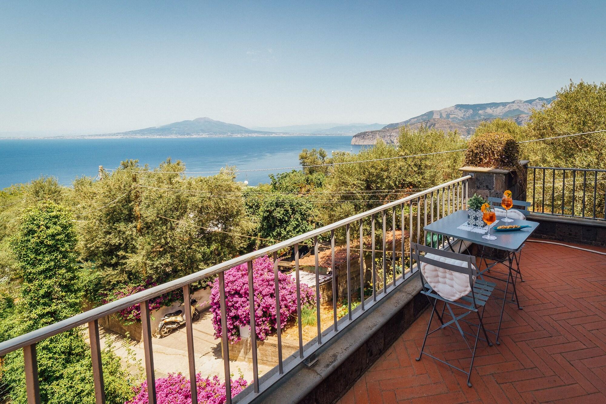 Villa Carolina Sorrento Private Heated Mini Pool And Sea View * Sorrento