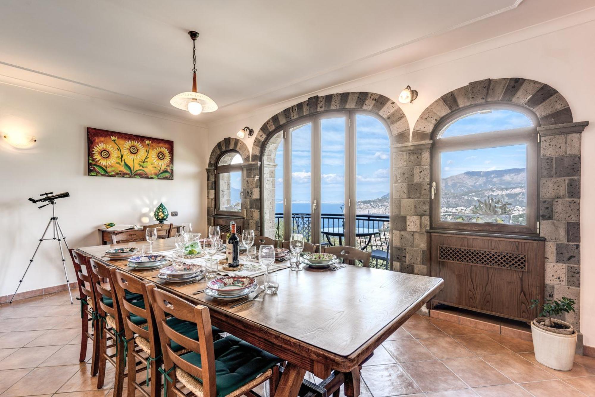 Caruso Private Heated Pool & Sea View Villa Sorrento